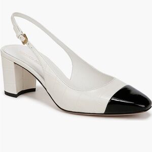 Veronica Beard Cap Toe Slingback Pump